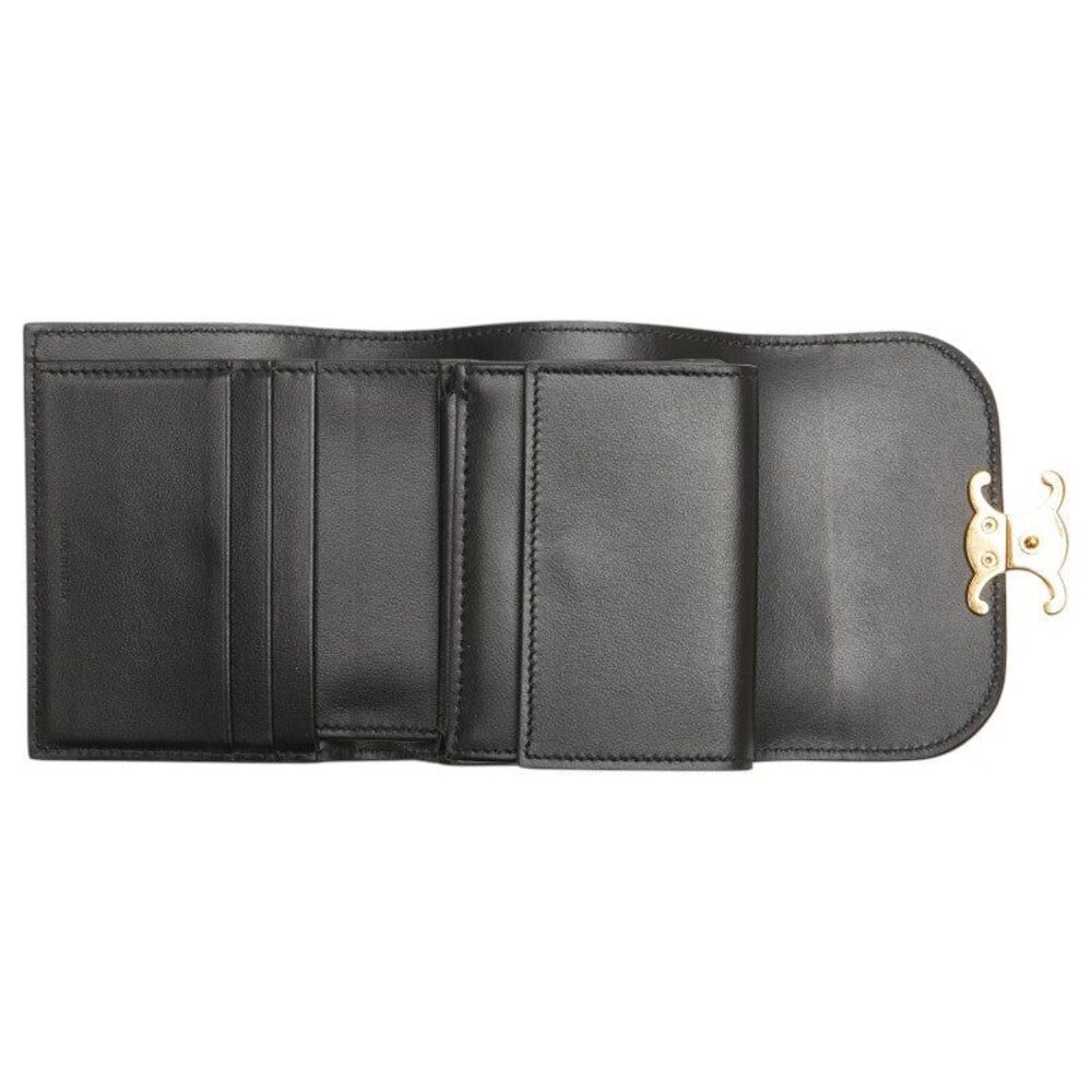 Celine Triomphe Leather Trifold Wallet - Picture 7 of 10